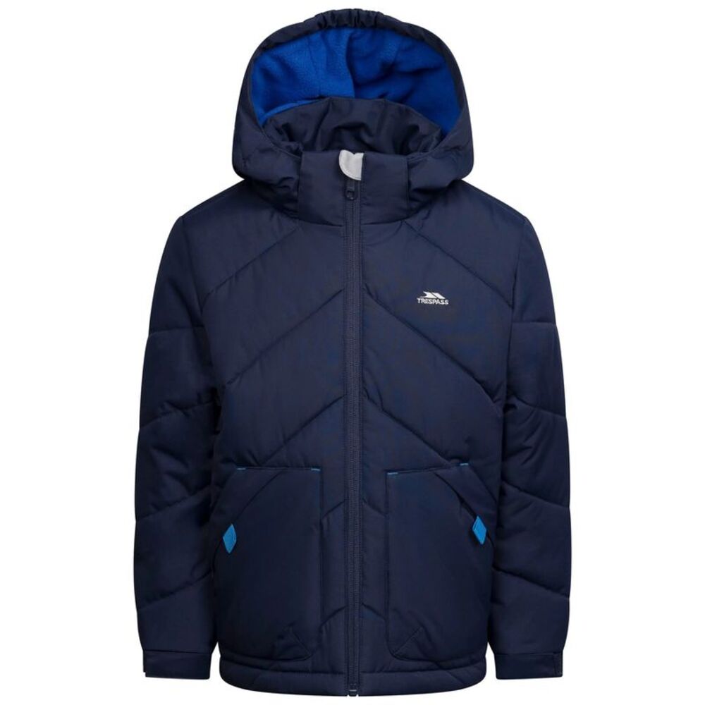 Trespass Boys Ryssa Logo Jacket / Navy